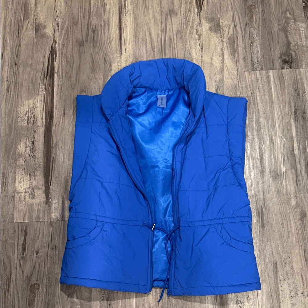 Vibrant Blue Puffer Vest AS Revival vest SZ M